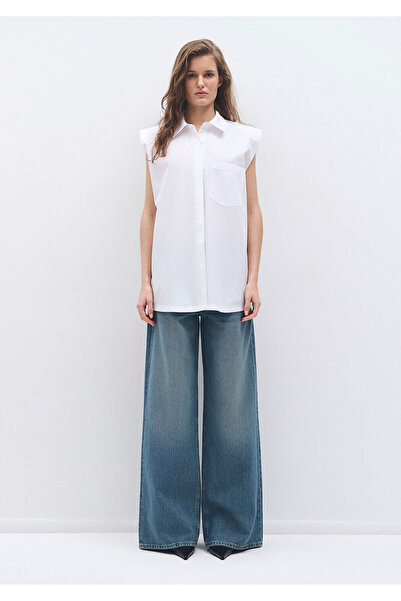 Mavi Cămașă albă fără mâneci Oversize / Wide Cut 1211079-620