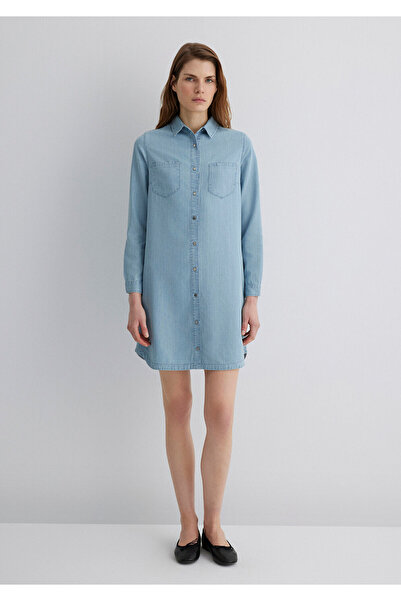 Mavi Liz Casual Açık Jean Elbise 130656-89576