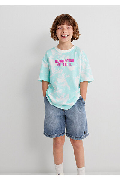 Mavi Tricou imprimat Tie-Dye Oversize / Wide Cut 6610334-89717