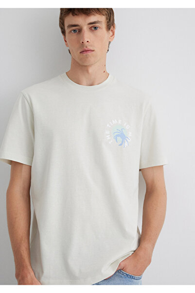 Mavi Graues Herren-T-Shirt M0612672-70142