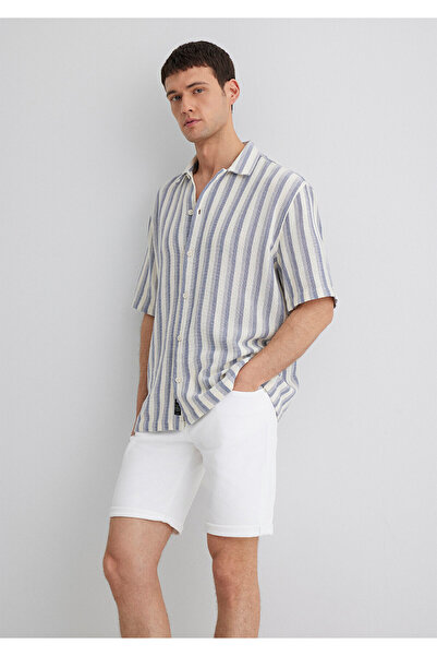 Mavi Striped Ecru Shirt Loose Fit / Loose Relaxed Fit 0211540-70055