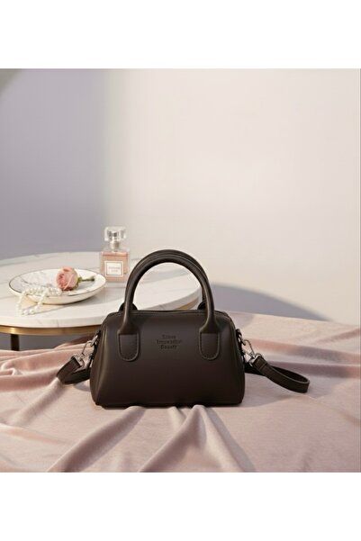 MihRaDa KahveRengi Suni Deri Kadın Omuz Çanta – Fermuarlı Tek Bölmeli, Askılı...