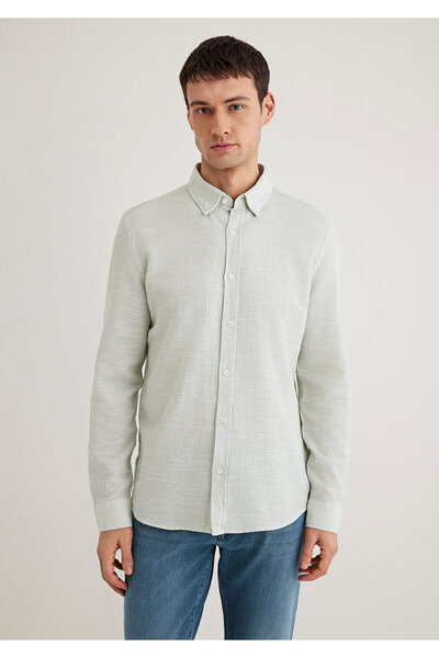 Mavi Πράσινο πουκάμισο Εφαρμοσμένο / Εφαρμοσμένο Κοψίδι 020579 -71770