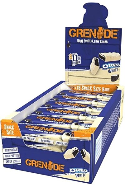 Grenade OREO White Protein Bar Snack Size 35gx18 Granulated Protein Bar Oreo White Chocolate