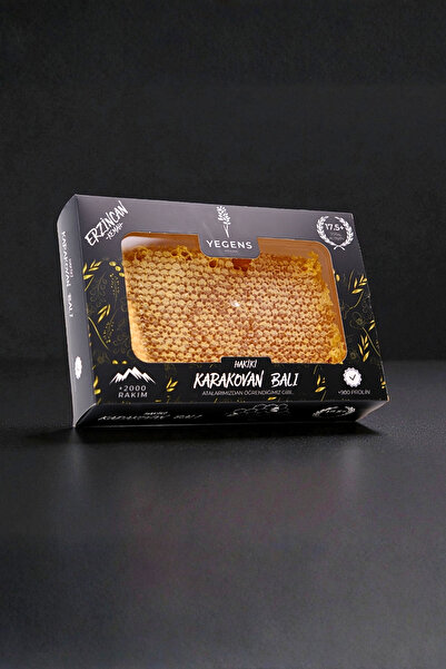 Yegens 800 Gr Hakiki Karakovan Balı | TA17.5+ | 900 Prolin | Erzincan - Kemah | Doğal Karakovan Balı