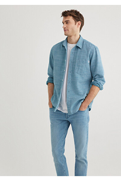 Mavi Gömlek Slim Fit / Dar Kesim 0211383-70735