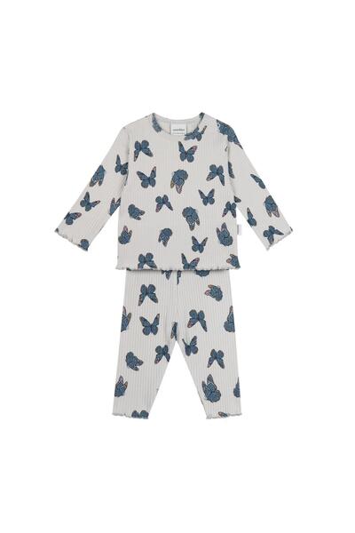 Antebies Butterfly Pattern Baby Leggings Set