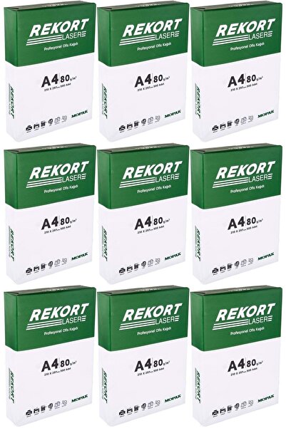 Mopak Rekort A4 80Gr/M2 Copy Paper 4500 Pieces (9Pk*500)