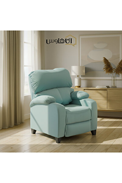 Lazy Vibes MNZ1 | كرسي استرخاء كلاسيكي مخملي - فيروزي فاتح