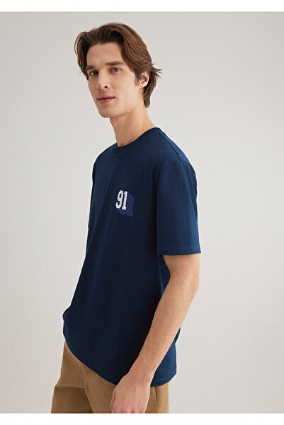 Mavi Μπλουζάκι Navy Blue Denim Generation, Loose Relaxed Fit 0612479 -89353