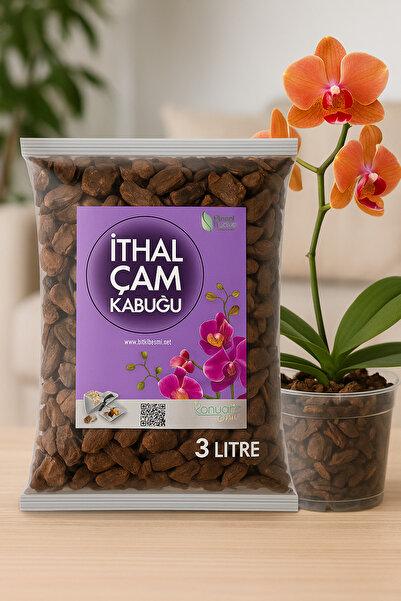 plant-home 3 Litre Ithal Çam Kabuğu - Ithal Orkide Toprağı - Elenmiş Temizlen...