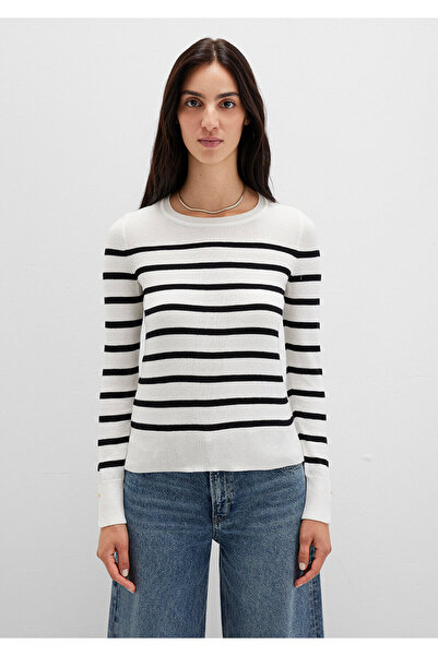 Mavi Crew Neck Striped Black Sweater Slim Fit / Slim Fit 1710545 -85407