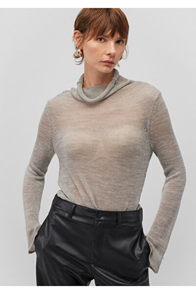 Mavi Gray Slim Fit Wool Blended Sheer Sweater - 1710570 -83096