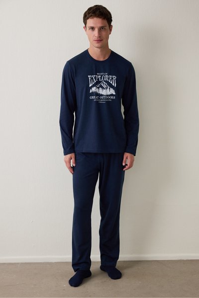 Penti Чоловічий комплект піжами Everest Oversize з довгими рукавами