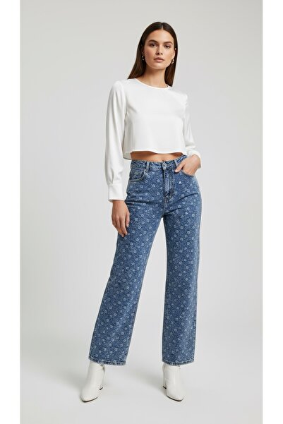 NiceLook جينز نسائي هاي ويست بنقشة عصرية