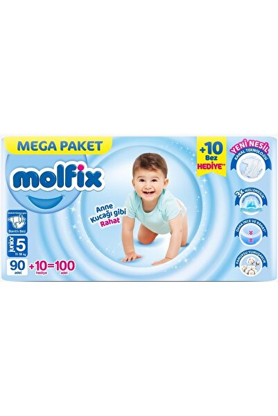 Molfix Bebek Bezi Beden:5 (11-18KG) Junior 100 Adet Mega Pk