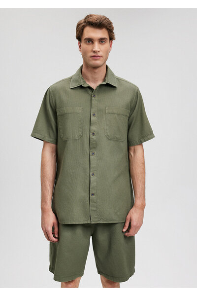 Mavi Yeşil Gömlek Regular Fit / Normal Kesim 0210839-71561