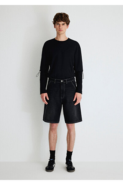 Mavi Bonn MV91 Street Duman Gri Jean Şort 0410719-87172