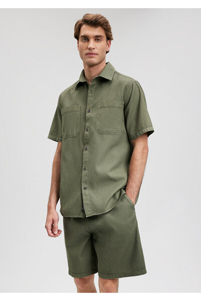 Mavi Yeşil Gömlek Regular Fit / Normal Kesim 0210839-71561