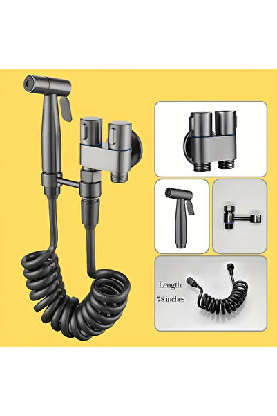 ORIGINAL DEALS Adaptor pentru cap de duș pentru bideu sau vas de toaletă cu furtun extensibil