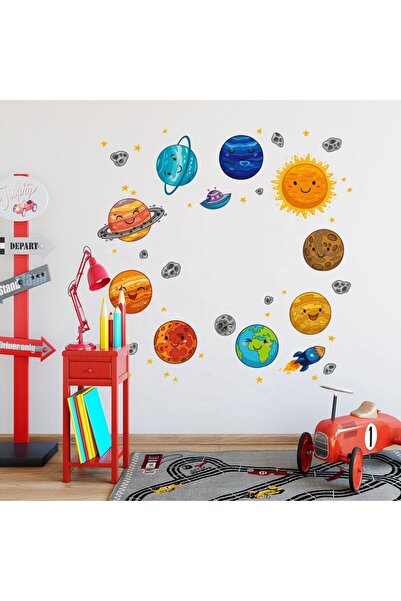 ORIGINAL DEALS Autocolant decorativ și educativ cu Calea Lactee, Sistemul Sol...