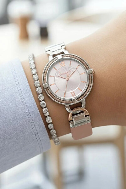 Freelook Pudra Deri Kayışlı Kadın Kol Saati