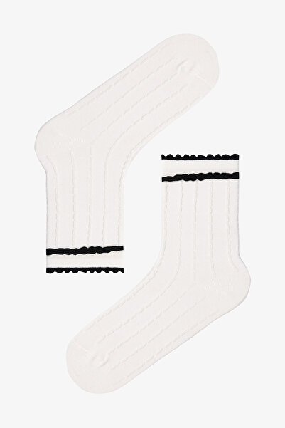 Penti 2 Çift Pamuklu Fırfırlı Soket Çorap