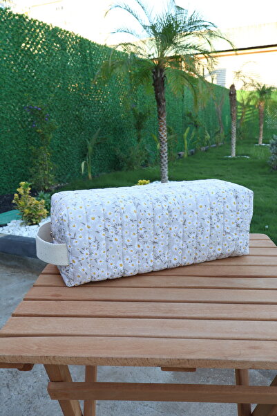 estrella paris Papatya XL Size Bag Travel Case for Dy-Son Airwrap and All Hair Stylers Beige Stripes