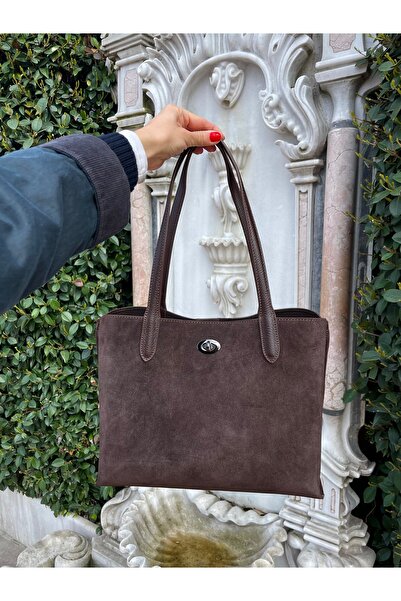 Ysmn Genuine Suede Leather Women's Shoulder Bag Yc 012074 Hsd