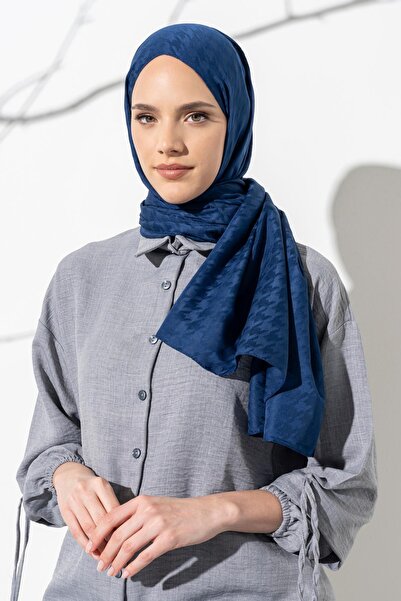 JAWEL Jacquard Hijab Small Patterned Women's Houndstooth Shawl