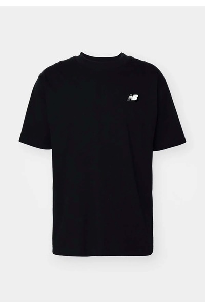 New Balance Mnt1537 Μαύρο ανδρικό μπλουζάκι Classic Basic Logo