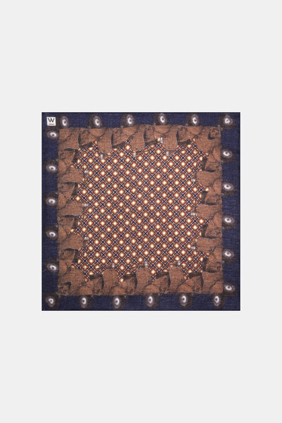 W Collection LACİVERT YÜN MENDİL