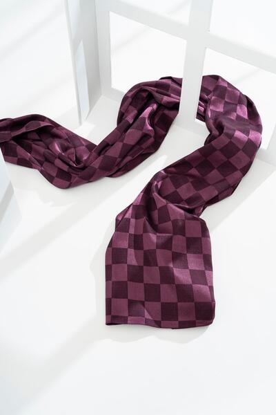 JAWEL Şal Jacquard Hijab Cu Motiv Dame 185x70 Cm