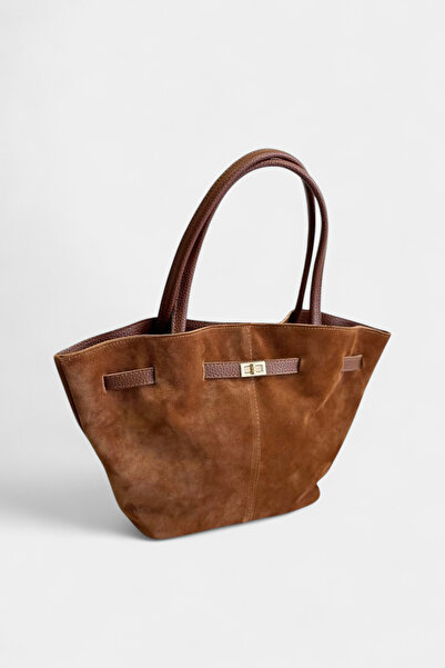 Miales Taba %100 Hakiki Süet Deri Uzun Askı Ve Mıknatıs Kapama Detaylı Kadın ...