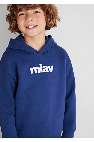 Mavi Miav Printed Hooded Sweatshirt 6S10028-70722