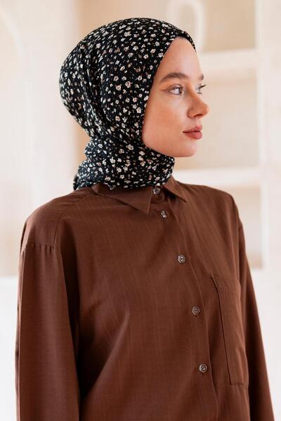 JAWEL Kadın Ütü İstemeyen Çakıl Desen Bürümcük Şal 190*80 Cm