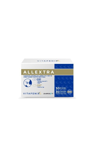 Vitafenix Allextra Kuersetin Çörek Otu Yağı 30 + 30 Kapsül