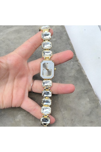 CLUPPOLOON Women's Pink Wrist Watch with Cutout Stones