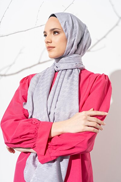 JAWEL محتشم نسائي قماش جاكار صغيرة بنمط أسنان الكلب