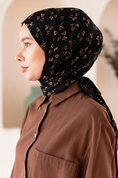 JAWEL Women's Flower Patterned Non-Wrinkle Wrap 190*80 Cm