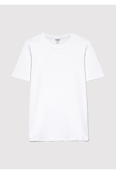 Mavi 2er-Pack Herren-Basic-T-Shirt mit Rundhalsausschnitt, taillierter / figurbetonter Schnitt 0611785-622