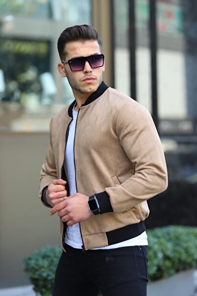 comstar Мъжко студентско яке от набук и велур без подплата, водоотблъскващо водоустойчиво яке