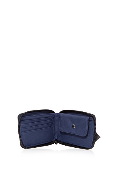 Mavi Fermuarlı Lacivert Cüzdan 092844-83097