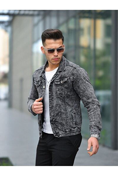 comstar Чоловічий сірий джинсовий піджак