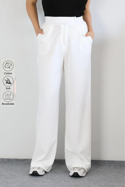 COMBİNE MİCHAİL Жіночі штани палаццо з лайкри на липучках