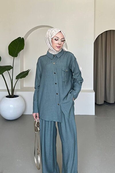 comstar Жіноча туніка-сорочка з широкими штанинами, брюки-палаццо, комплект для мусульманок