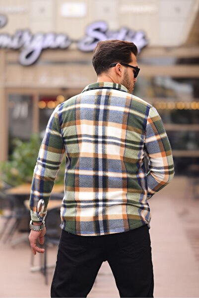 comstar Чоловіча картата зимова сорочка з довгими рукавами, хакі, лісоруб