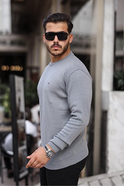 comstar Men's crew neck cotton knit sweater