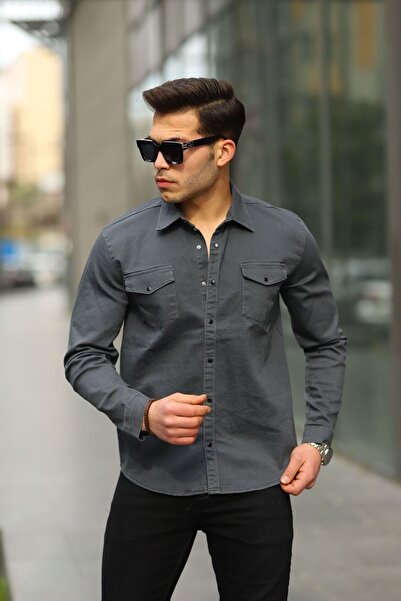 comstar Men's Slim (Comfortable Fit) Denim Shirt