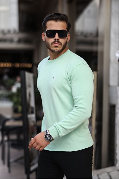 comstar Чоловічий светр з бавовняного трикотажу з круглим вирізом